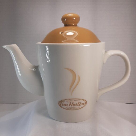 2006 Tim Hortons Classic 2-Cup Coffee Teapot Limited Edition Always Fresh - Picture 1 of 9